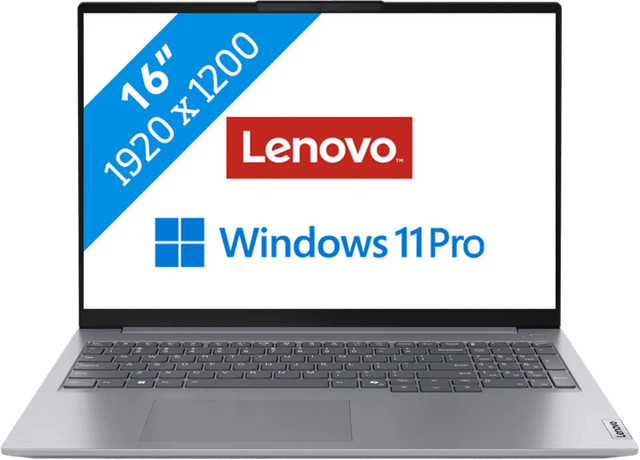 Lenovo ThinkBook 16 G7 ARP Laptop mit AMD Prozessor, 32 GB RAM, 1000 GB SSD und Windows, Grau, 16 Zoll, QWERTY Englische Tastatur - Bild 1