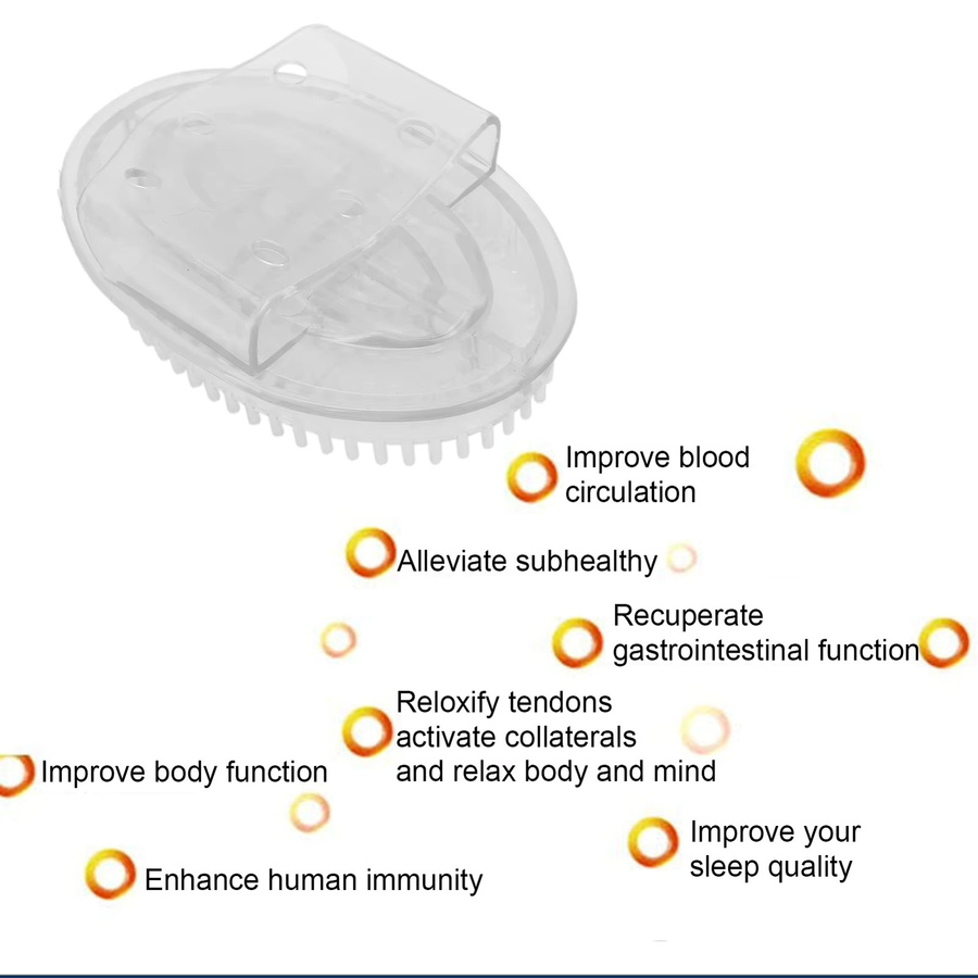 TMISHION Massagebürste für Körper, Unisex, transparent - Bild 2