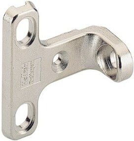 Hettich Rückwandverbinder RV7D aus Zinkdruckguss in Silber, vernickelt - Bild 1