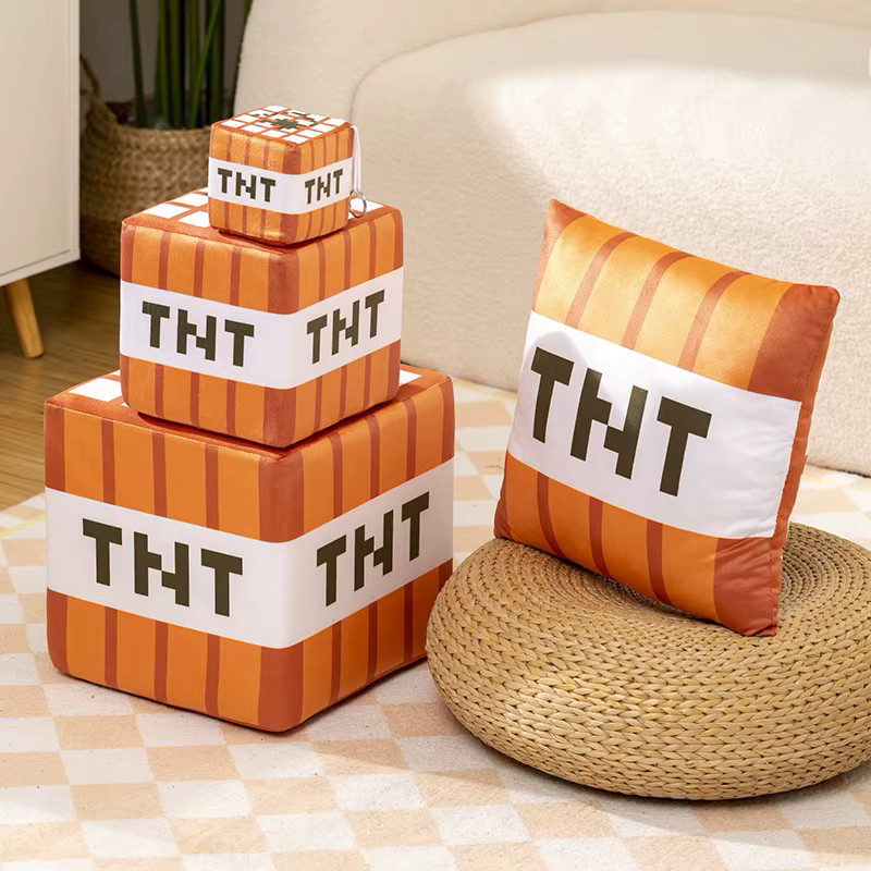 pangcangshu Minecraft Tnt Plüsch Kissen Cube Bombe, Plüsch / Textil - Bild 3