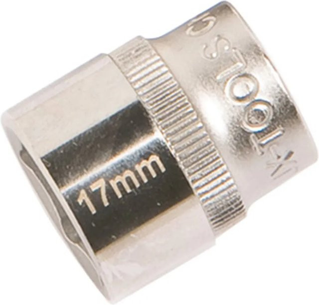 LUX-TOOLS Stecknuss Comfort 17 mm in Silber aus Chrom-Vanadium mit 1/2 Zoll Antrieb - Bild 1