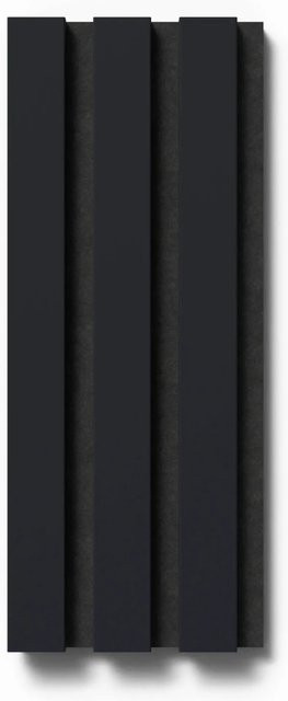 Akustikpaneel Denpanels mit Streifenoptik in Indigo Blue, Filz und MDF, B: 29,5 cm, H: 15 cm - Bild 1