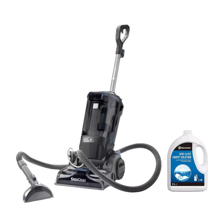 Vacmaster EasyClean Home Clean Kit Teppichreiniger mit Mopp in Grau inklusive Ersatz-Teppichshampoo - Bild 2