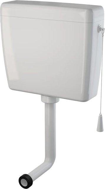 AlcaDrain Aufputz-Spülkasten A940-H in Weiß mit 1/2 Zoll Start/Stop Spülung, B/T/H: 44,0 x 14,0 x 45,0 cm - Bild 1