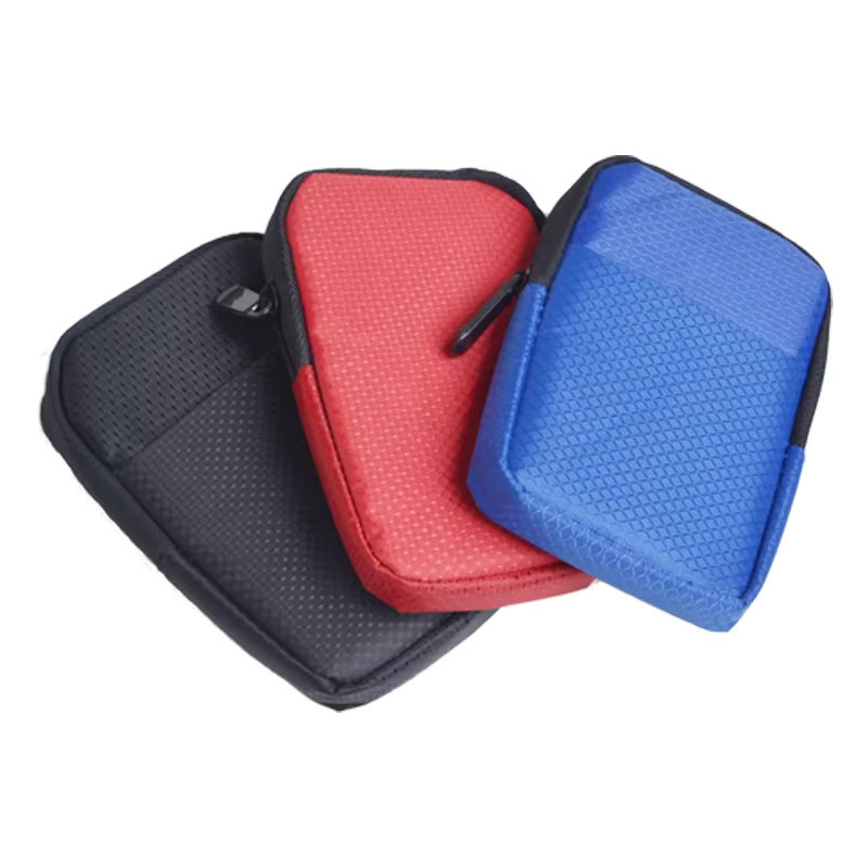 Schutztasche für 2,5 Zoll Mobile Festplatten und SSDs von Seagate und WD, Farbe Blau/Mehrfarbig - Bild 2
