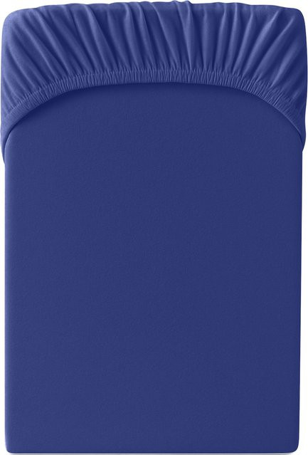 Hornisch HeimTex Spannbetttuch Edel-Jersey in Blau - Bild 1