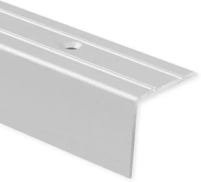 KARAT Winkelprofil für Kanten aus Aluminium in Silber, vorgebohrt, B/H/T: 100 x 2,45 x 2 cm - Bild 1
