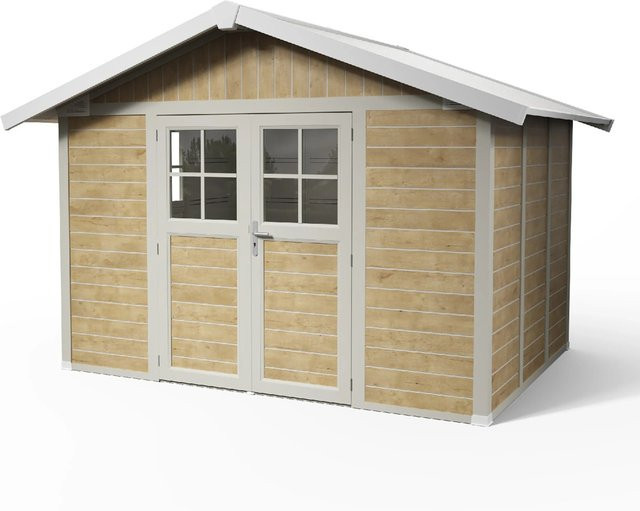 Grosfillex Gartenhaus Deco 7,5 m2 Gerätehaus aus Kunststoff in Sherwood - Bild 1