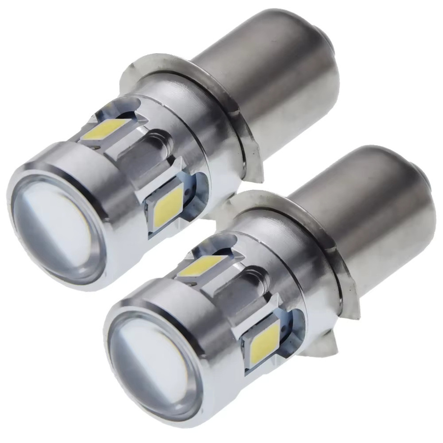 2er-Set Warmweißes LED-Ersatzlampen Set für Maglite P, kompatibel mit 3V, 4,5V, 6V, 9V, 12V und 18V - Bild 1