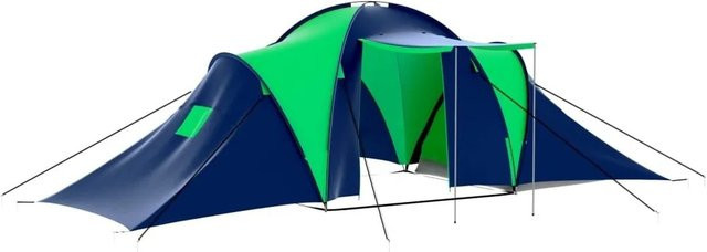 vidaXL Campingzelt für 9 Personen in Blau/Grün, Modell 90412 - Bild 1