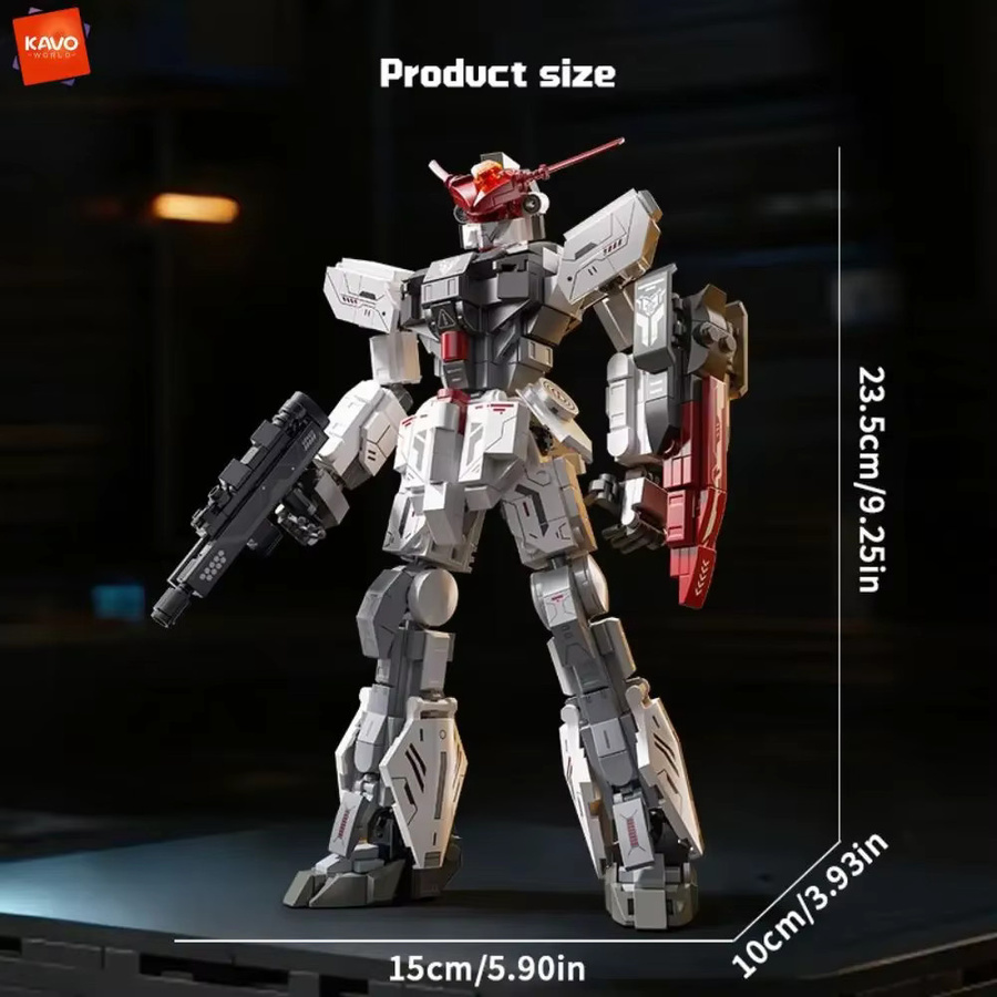 KAVOWORLD Gepanzerter Mecha-Bausatz, Roboter, 604 Teile - Bild 6
