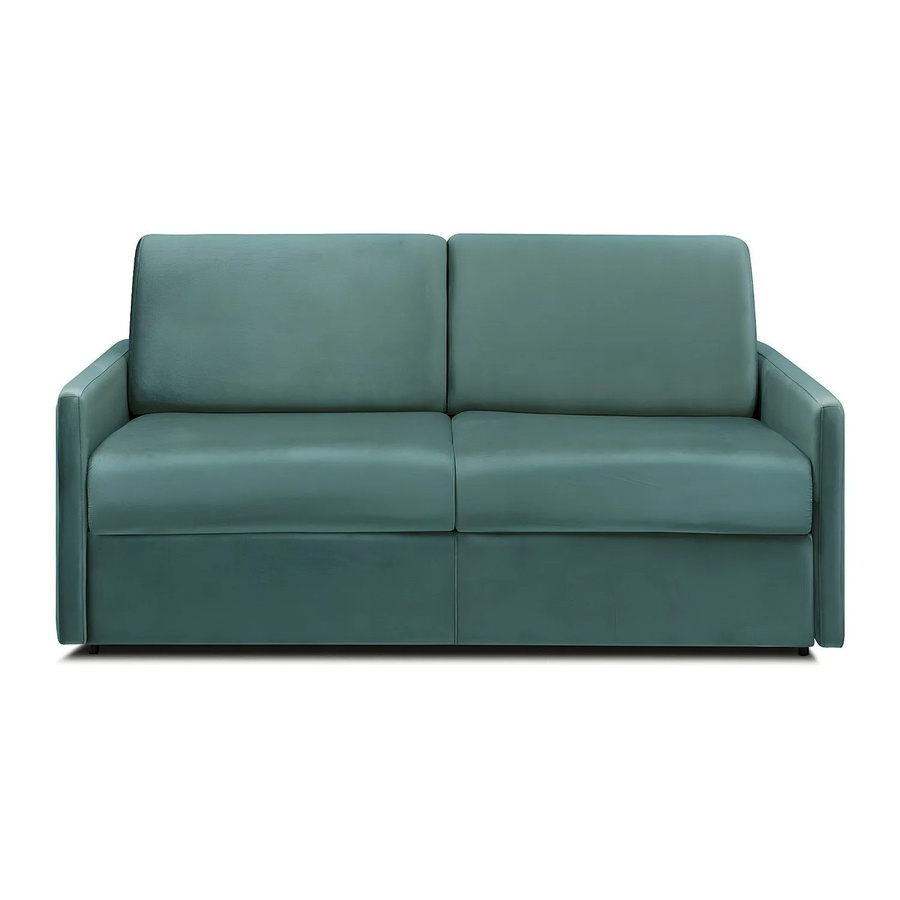 Vente-unique Schlafsofa Calife Smaragdgrün mit Samtbezug und Klick-Klack-Funktion - Bild 2