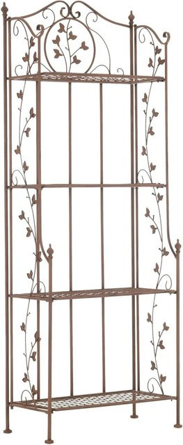 CLP Standregal Arona in Antik Braun aus Metall, H x B x T: 158 x 33 x 60 cm - Bild 1