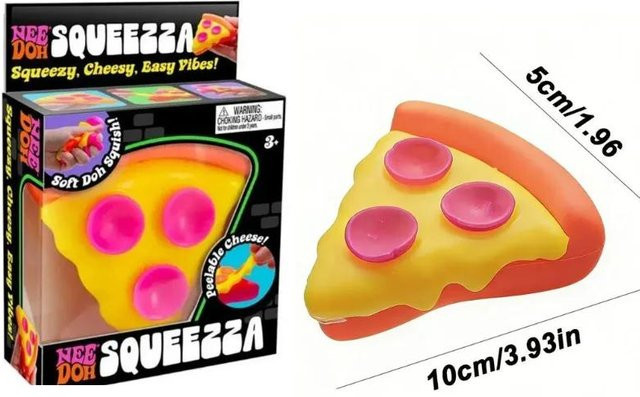 Schylling Pizza Sensorischer Fidget Cube, Knetobjekt - Bild 1