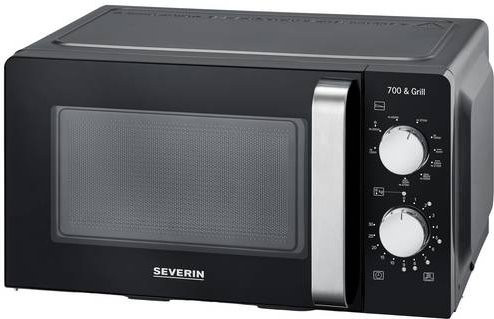 Severin 2-in-1 Kombi-Mikrowelle mit Grillfunktion, Schwarz, 17 l, B: 44,0 cm, H: 24,0 cm, T: 32,0 cm - Bild 2