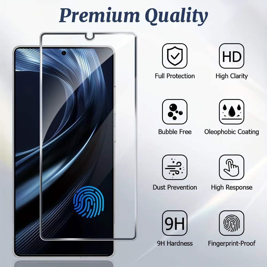 Samsung Galaxy S25 Ultra Displayschutzfolie Set mit 3 Displayschutzfolien und 2 HD-Objektivfolien, transparent, 6,9 Zoll, unterstützt Fingerabdruckerkennung - Bild 3