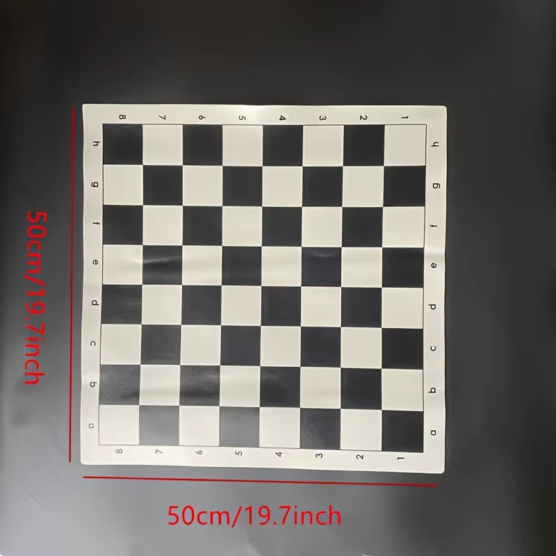 Yernea Schachbrett, Strategiespiel, Schwarz-Weiß, 34/50 cm - Bild 2