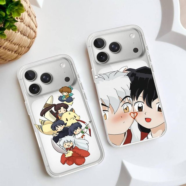 Mesuca Anime Inuyasha Sesshoumaru Handyhülle für iPhone 11 bis 17 Pro Max, Transparente Weiche Schutzhülle - Bild 1