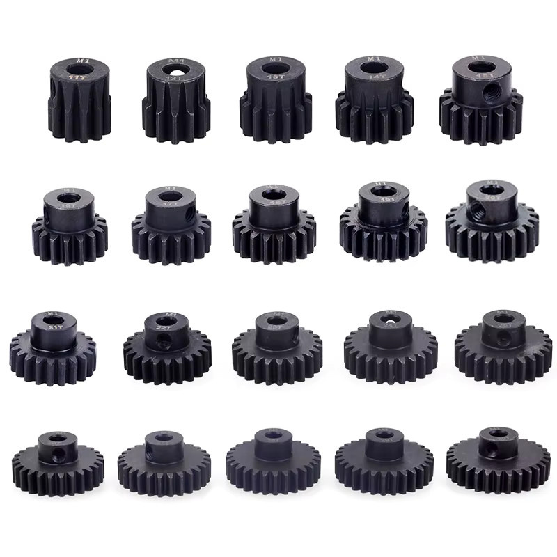PYFORE Ritzel Motor Getriebe, Schwarz, Metall, für 1/10 Rc Modell Auto - Bild 3