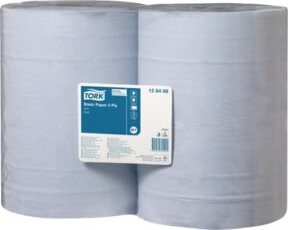Tork Standard Papierwischtücher-Set 2-teilig, Typ W, Blau, 1000 Blätter - Bild 1
