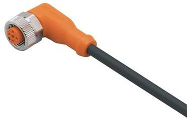 ifm electronic Anschlussleitung EVC209 Buchse gewinkelt, Farbe: orange, Polzahl: 5, Länge: 2,05 m - Bild 1