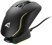 Sharkoon SKILLER SGM50W Gaming-Maus in Schwarz und Transparent mit 6400 DPI und USB-C Anschluss - Bild 1