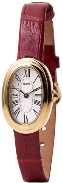 LLOYD Armbanduhr, Leder, Gold, Oval, Quarz, Damen - Bild 1