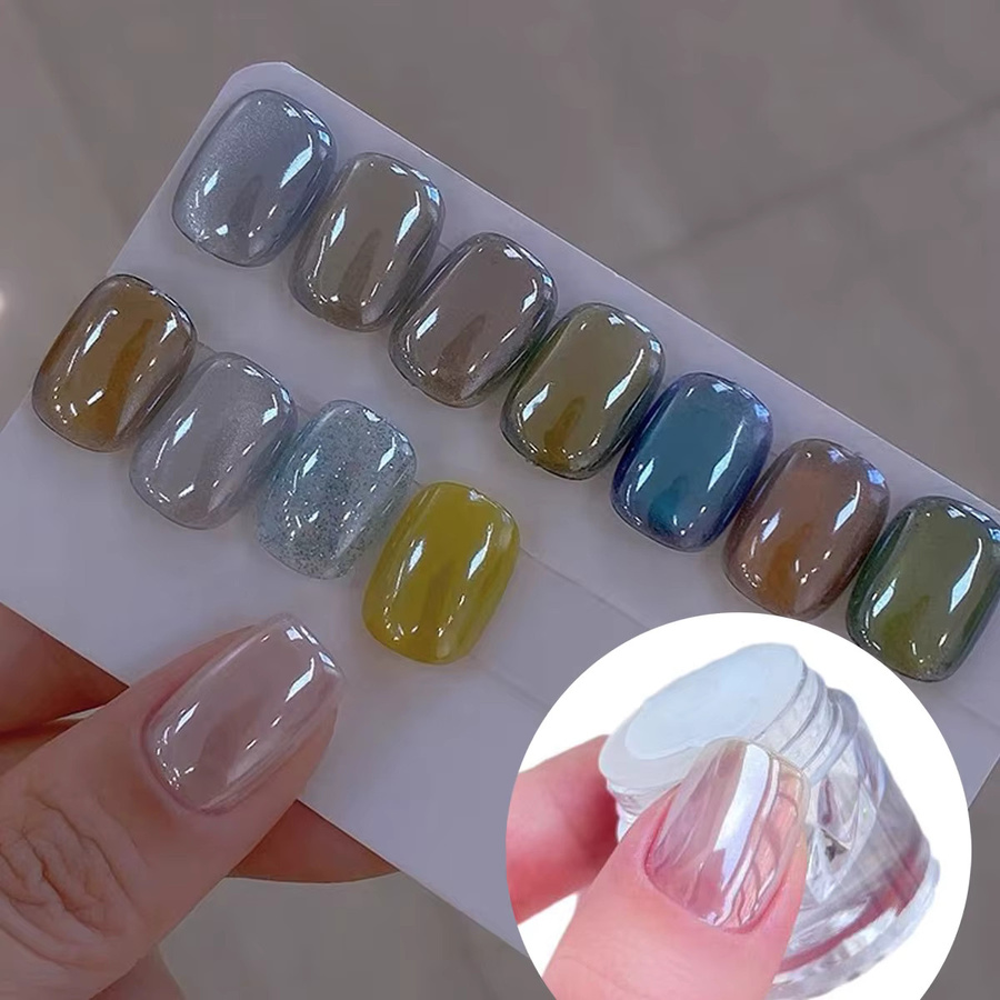 Aurora Chrom Nagelpulver, weiße Perle, Glänzend, 0,5 g - Bild 2