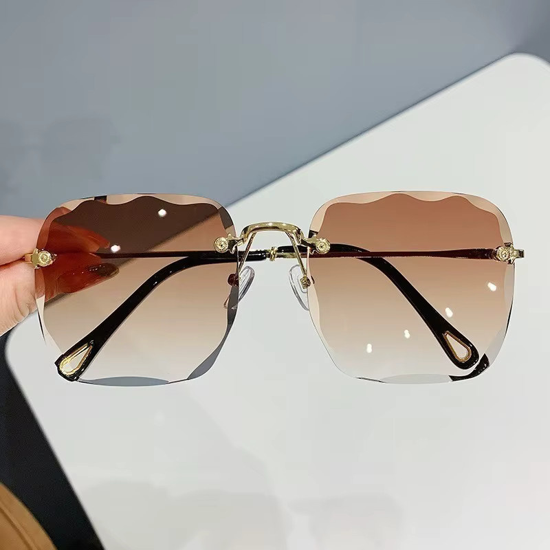 BMAD Sonnenbrille, randlos, square, Metall, Damen - Bild 1