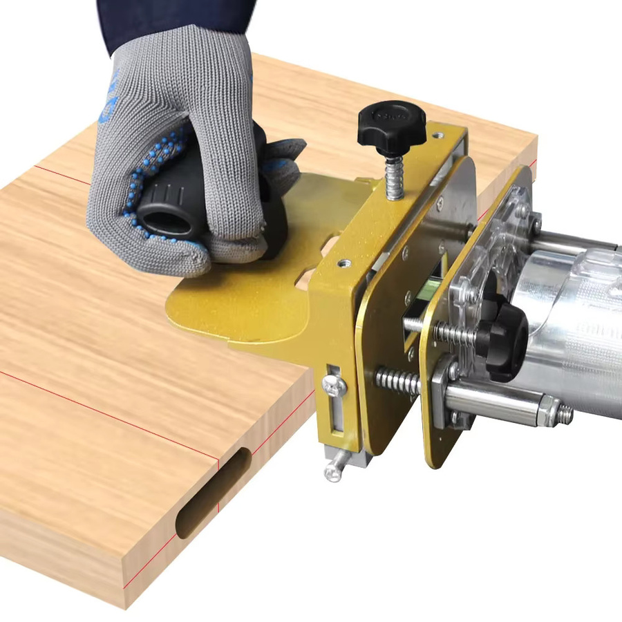 GDART 2-in-1 Schlitzhalterung und Locher-Locator als lineare Schiene und Stemmvorrichtung für 65-mm-Trimmmaschinen zur unsichtbaren Befestigung im Holzhandwerk - Bild 2