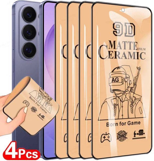 4er-Pack Amour Brave Matte Keramik-Displayschutzfolie für Samsung Galaxy S26 S25 S24 S23 S22 S21 S20 Ultra Plus FE mit vollständiger Abdeckung - Bild 1