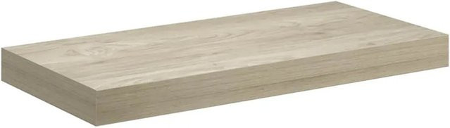 vidaXL Schwebendes Wandregal in Eiche, B/T/H: 50 x 23 x 3,8 cm - Bild 1
