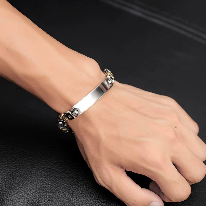 LENNIK Armband, Edelstahl, Bicolor, Herren - Bild 4