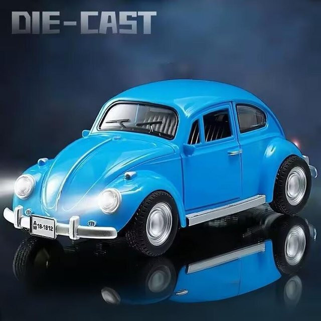 Linyi toy car Käfer Legierung Auto Modell, 1:18, Metall, mit Licht und Ton - Bild 1