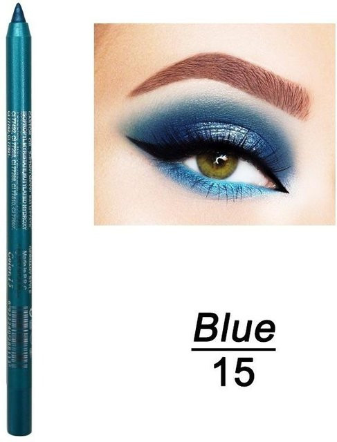 QUEYEA LOVE Eyeliner Pencil Gel, blau, Metallic - Bild 1