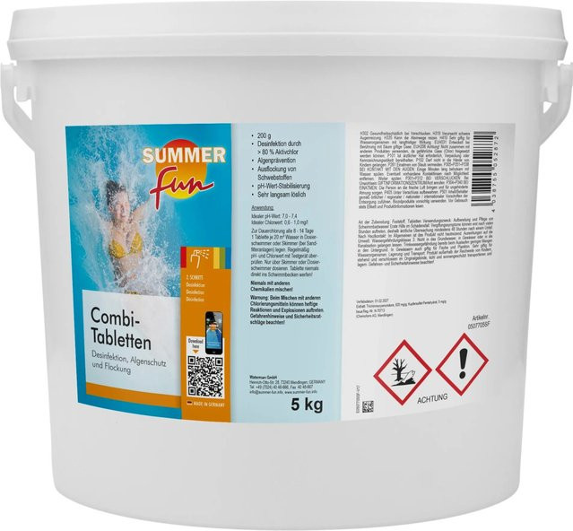 Summer Fun Desinfektion Combi Tabletten 5 kg (10 x 500 g) - Bild 1