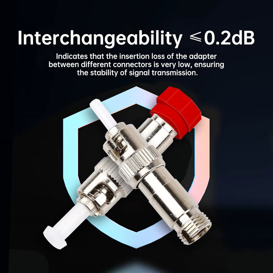 Natalink ST Stecker zu FC Buchse UPC Simplex Glasfaseradapter für FTTH in Rot - Bild 3