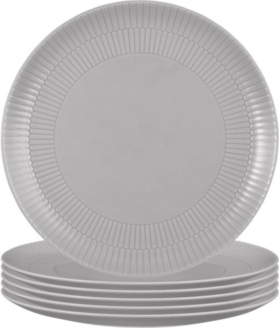 Seltmann Weiden Speiseteller Amina aus Steinzeug, Weiß, 6er Set, Durchmesser: 27,8 cm - Bild 1