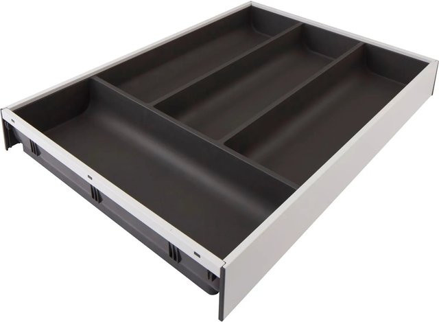 Blum Besteckkasten Ambia-Line Besteckeinsatz aus Stahl in Seidenweiß und Oriongrau Matt B/T/H: 42,5 x 30,0 x 5,0 cm - Bild 1