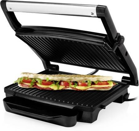 Princess Panini Elektro Kontakt-Grill in Silber und Schwarz
