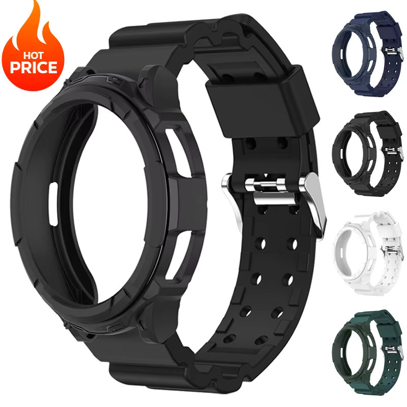 OAKCHARM Uhrenarmband mit Hülle und Displayschutzfolie, Samsung Galaxy Watch6 Classic, Silikon - Bild 2