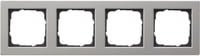 Gira Abdeckrahmen vierfach aus Edelstahl in Silber (flush) - Bild 1