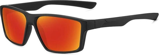 Sonnenbrille Quadratisch, Vollrand, Schwarz, Kunststoff, Männer - Bild 1