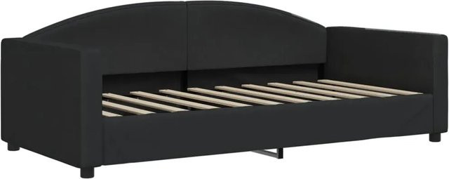 vidaXL Tagesbett in Schwarz mit Polsterung und Armlehnen, B/T/H: 190 x 90 x 75 cm - Bild 1