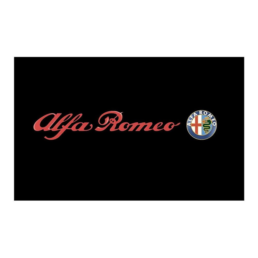 Rastar Alfa Romeo Logo Wandteppich Banner in Schwarz B: 70 cm, H: 50 cm - Bild 3