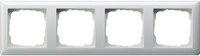 Gira Abdeckrahmen 4-fach Standard55 Reinweiß glänzend IP44 - Bild 1
