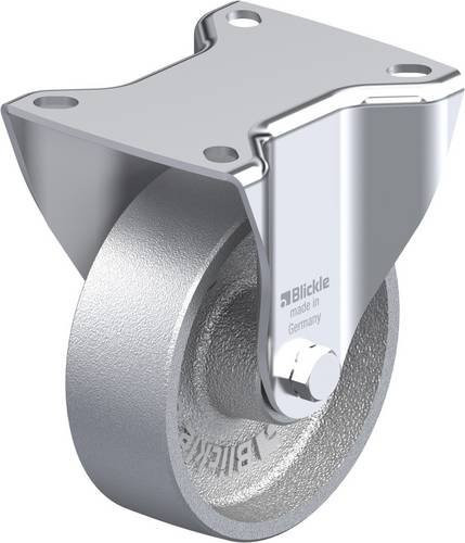 Blickle BI-G 100G Bockrolle aus verzinktem Stahl in Silber, Rad-Durchmesser: 100 mm, Tragfähigkeit: 250 kg - Bild 1