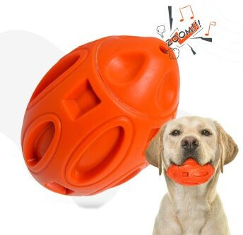 Petsation Kauspielzeug Ball, orange - Bild 1