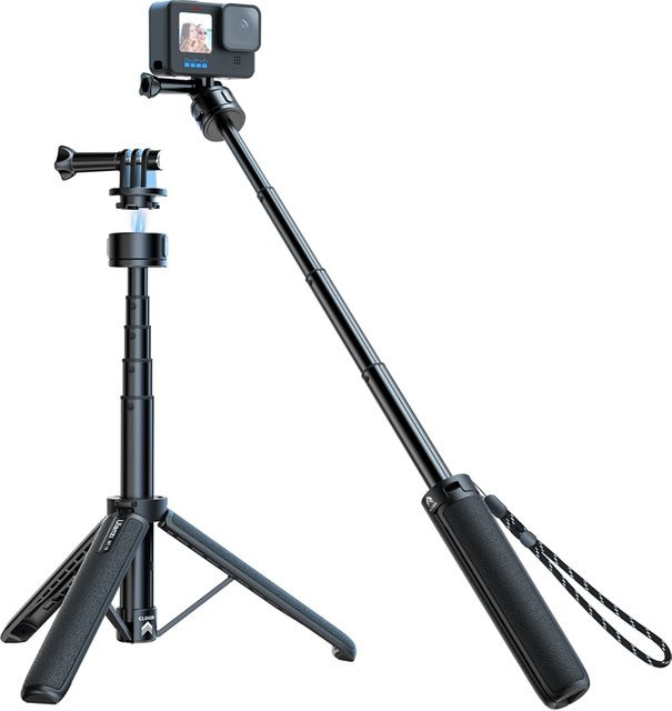 Ulanzi Go-Quick II Magnetisches Schnellverschluss-Action-Kamera-Verlängerungsstativ in Schwarz für GoPro Hero 12, 11, 10, 9, 8, 7, 6, 5 - Bild 1