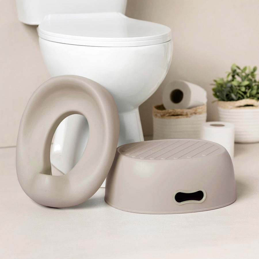 Nattou 3in1 Töpfchen, WC-Sitz und Schemel in Beige - Bild 1
